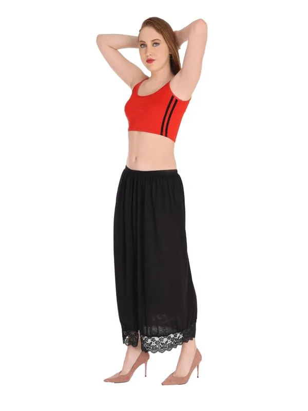 White_Black_Hosiery_Petticoat_And_Inskirt_Underskirt_Cotton_Inskirt_Saree_Petticoats_For_Women_(Pack_Of_2)