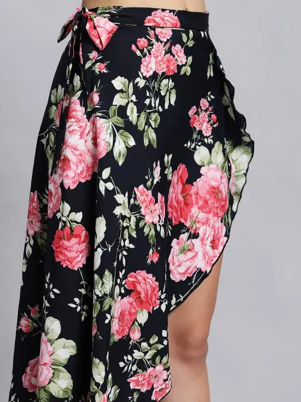 Dark_Blue_Floral_Midi_Textured_Print_Wrap_Around_Maxi_Skirt_|_Wear_Midi_Skirt_For_Women