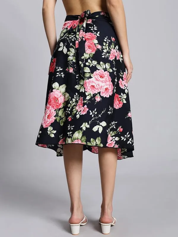 Dark_Blue_Floral_Midi_Textured_Print_Wrap_Around_Maxi_Skirt_|_Wear_Midi_Skirt_For_Women