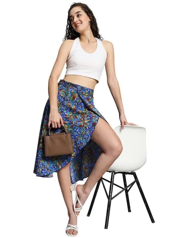 Blue_Floral_Midi_Textured_Print_Wrap_Around_Maxi_Skirt_|_Wear_Midi_Skirt_For_Women