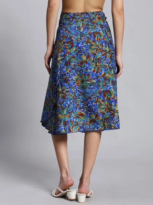 Blue_Floral_Midi_Textured_Print_Wrap_Around_Maxi_Skirt_|_Wear_Midi_Skirt_For_Women