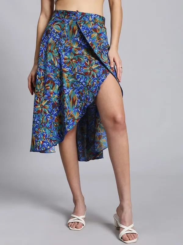 Blue_Floral_Midi_Textured_Print_Wrap_Around_Skirt_|_Wear_Midi_Skirt_For_Women
