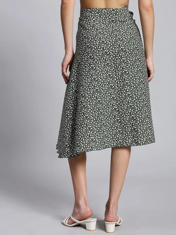 Green_Floral_Midi_Textured_Print_Wrap_Around_Skirt_|_Wear_Midi_Skirt_For_Women