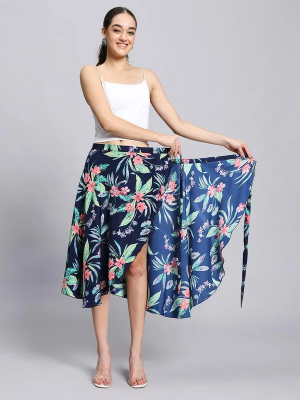 Aloe_Vera_Blue_Midi_Textured_Print_Wrap_Around_Skirt_|_Wear_Midi_Skirt_For_Women