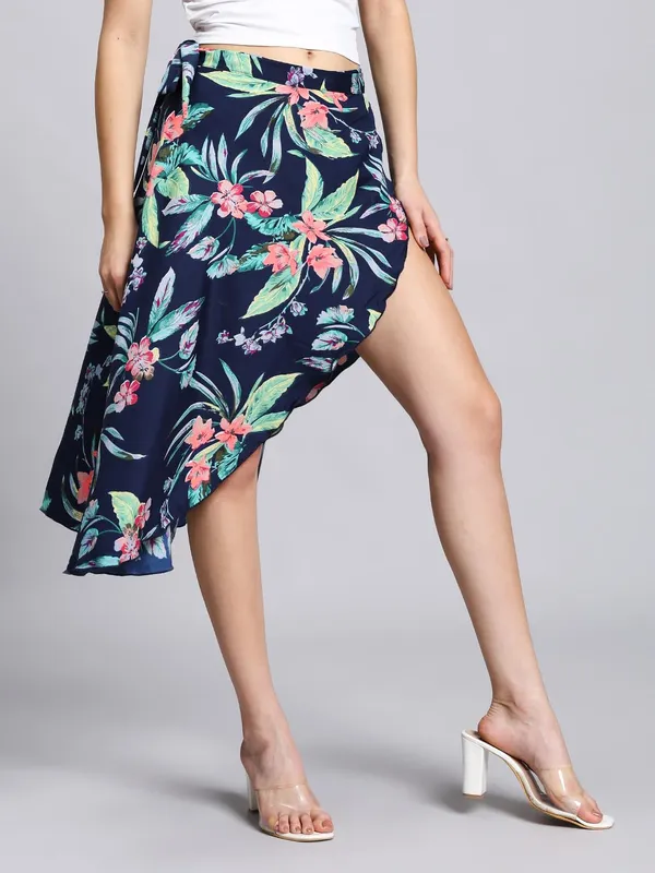 Aloe_Vera_Blue_Midi_Textured_Print_Wrap_Around_Skirt_|_Wear_Midi_Skirt_For_Women