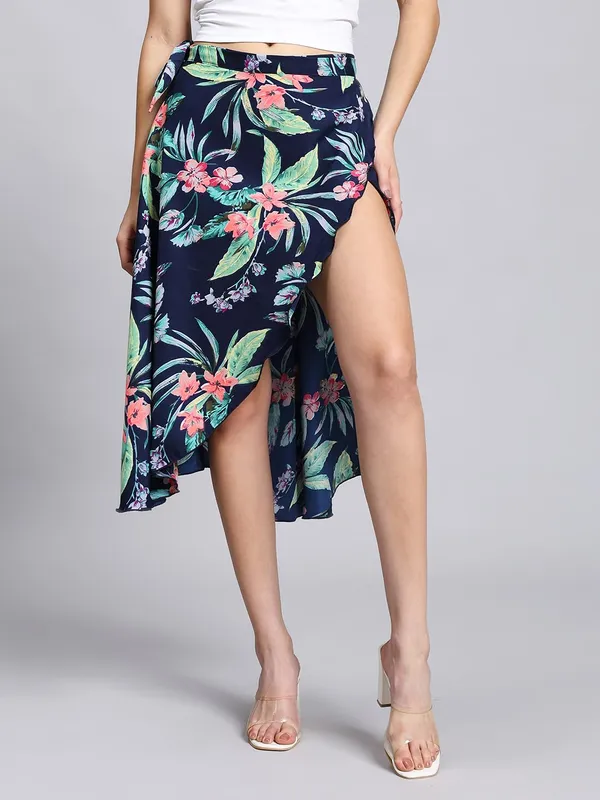 Aloe_Vera_Blue_Midi_Textured_Print_Wrap_Around_Skirt_|_Wear_Midi_Skirt_For_Women