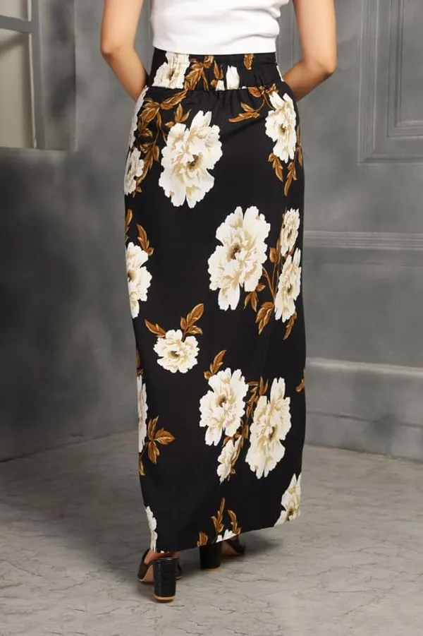 Black_High-Waist_Cocktail_Wrap_Around_Maxi_Skirt_With_Brass_Ring_Tie-Up_Closure_|_Adjustable_Floor-Length_Saree_Drape_Inspired_Wrap_Skirt_For_Women