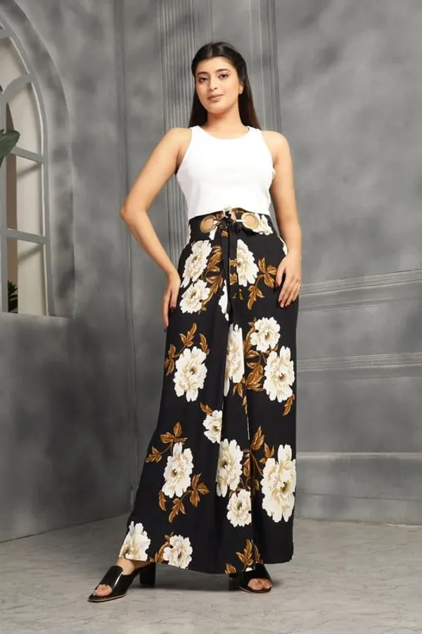 Black_High-Waist_Cocktail_Wrap_Around_Maxi_Skirt_With_Brass_Ring_Tie-Up_Closure_|_Adjustable_Floor-Length_Saree_Drape_Inspired_Wrap_Skirt_For_Women
