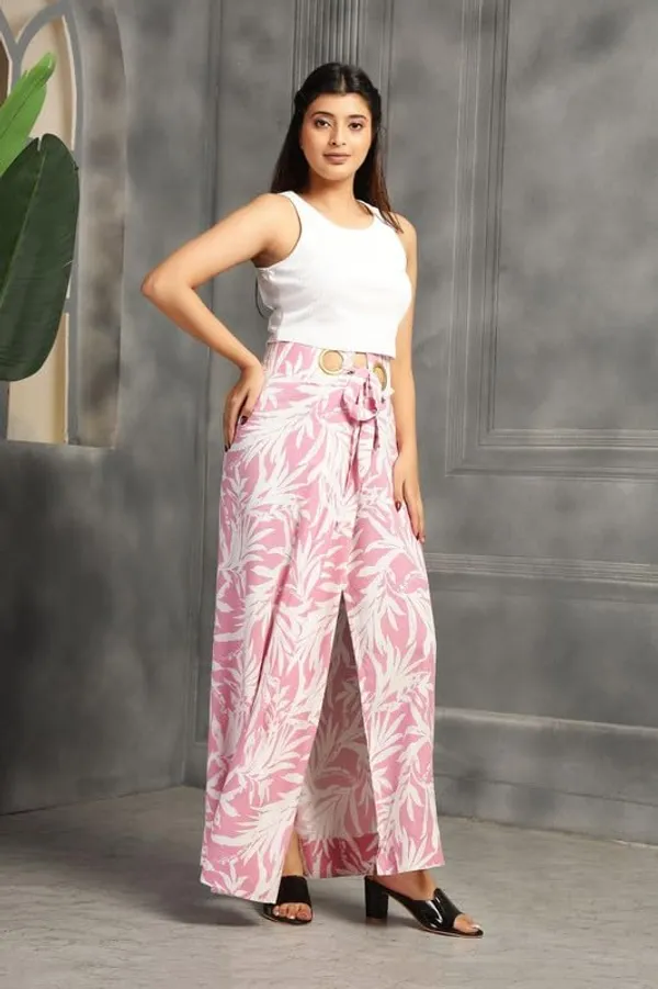 Pink_High-Waist_Cocktail_Wrap_Around_Maxi_Skirt_With_Brass_Ring_Tie-Up_Closure_|_Adjustable_Floor-Length_Saree_Drape_Inspired_Wrap_Skirt_For_Women