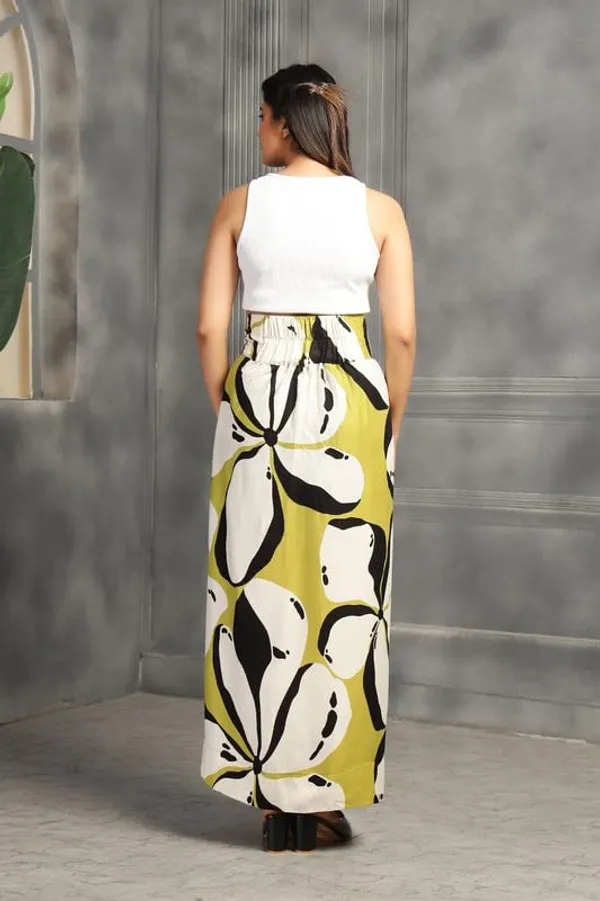 Lime_Green_High-Waist_Cocktail_Wrap_Around_Maxi_Skirt_With_Brass_Ring_Tie-Up_Closure_|_Adjustable_Floor-Length_Saree_Drape_Inspired_Wrap_Skirt_For_Women