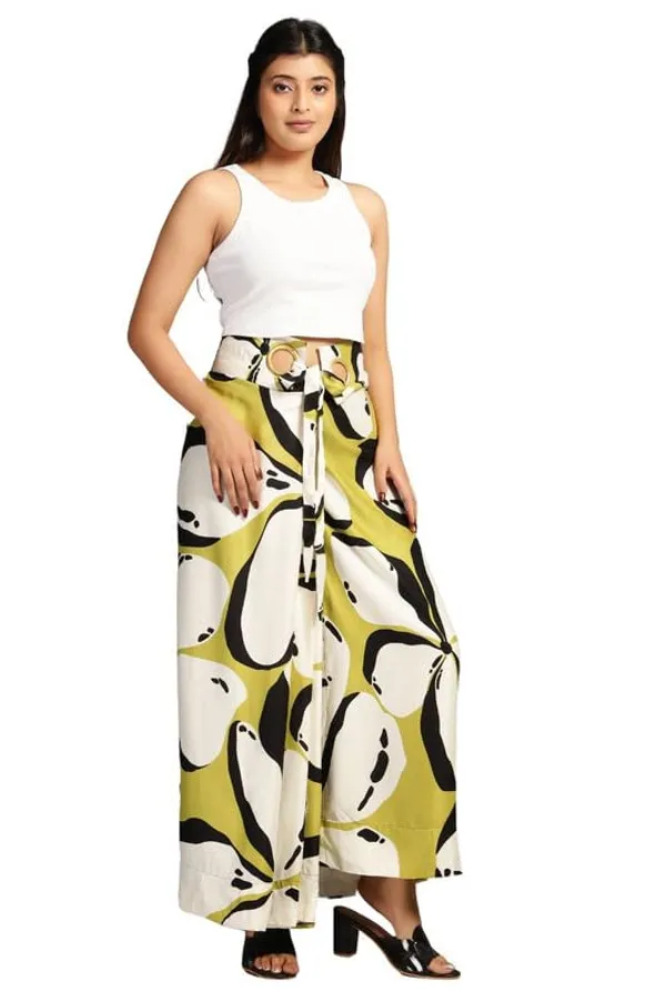 Lime_Green_High-Waist_Cocktail_Wrap_Around_Maxi_Skirt_With_Brass_Ring_Tie-Up_Closure_|_Adjustable_Floor-Length_Saree_Drape_Inspired_Wrap_Skirt_For_Women