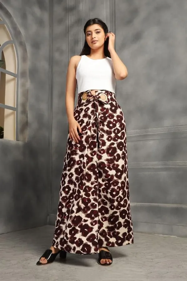 Brown_High-Waist_Cocktail_Wrap_Around_Maxi_Skirt_With_Brass_Ring_Tie-Up_Closure_|_Adjustable_Floor-Length_Saree_Drape_Inspired_Wrap_Skirt_For_Women