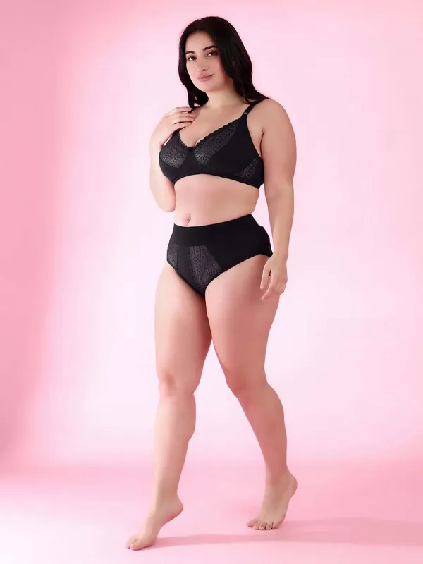 Black_Gorgeous_Bridal_Honeymoon_Cotton_Designer_Bra_Panty_Set_Lace_Push_Up_Non-Wired_Solid_Lingerie_Lace_Bra_And_Hipster_50Mm_Broad_Belt_Panty_Set_And_Lingerie_Set_For_Women