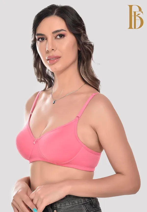 Pink_Non-Wired_Padded_Magnet_Bra_For_Women