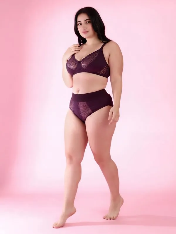 Black_&_Wine_Gorgeous_Bridal_Honeymoon_Cotton_Designer_Bra_Panty_Set_Lace_Push_Up_Non-Wired_Solid_Lingerie_Lace_Bra_And_Hipster_50Mm_Broad_Belt_Panty_Set_And_Lingerie_Set_For_Women_(Pack_Of_2)