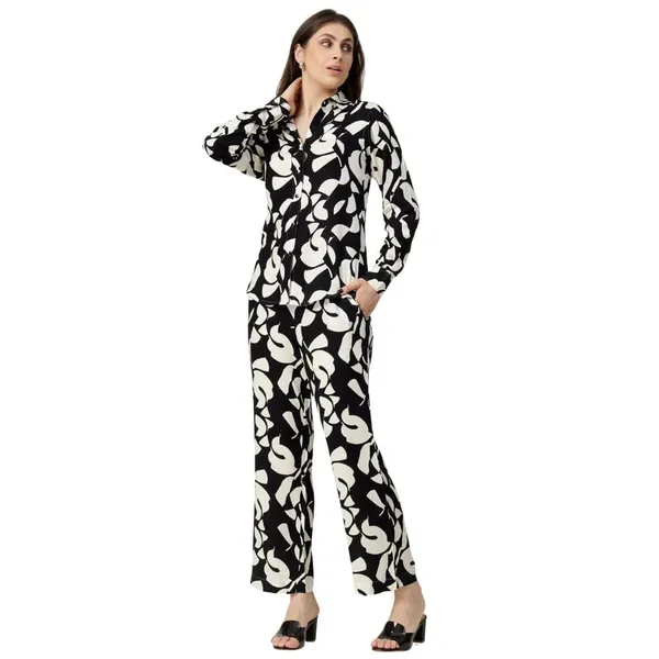 Black_Ivory_2_Piece_Co-Ords_Set_Premium_Viscose_Rayon_Shirt_Dickey_Collar_Full_Sleeve_Regular_Fit_Casual_Shirt_Trousers_Printed_Design_For_Women