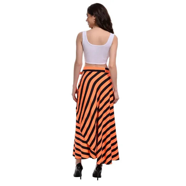 Orange_&_Black_Long_Wrap_Around_Maxi_Skirt_|_Wear_Long_Skirt_For_Women