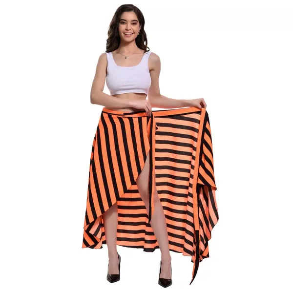 Orange_&_Black_Long_Wrap_Around_Maxi_Skirt_|_Wear_Long_Skirt_For_Women