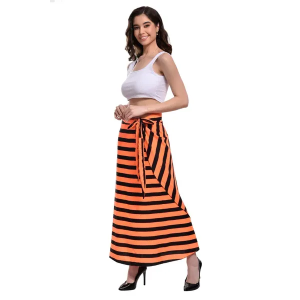 Orange_&_Black_Long_Wrap_Around_Maxi_Skirt_|_Wear_Long_Skirt_For_Women