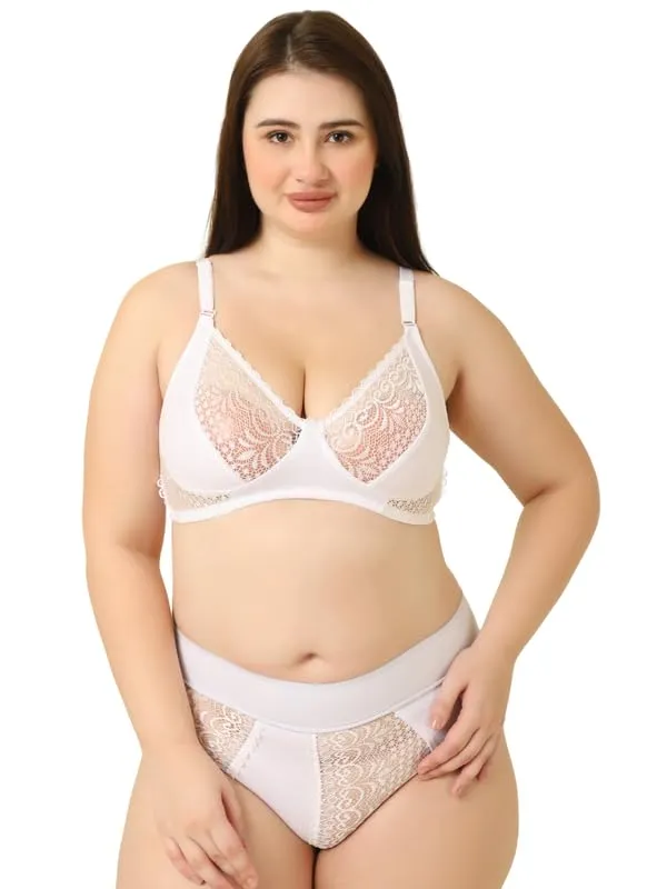 White_Gorgeous_Bridal_Honeymoon_Cotton_Designer_Bra_Panty_Set_Lace_Push_Up_Non-Wired_Solid_Lingerie_Lace_Bra_And_Hipster_50Mm_Broad_Belt_Panty_Set_And_Lingerie_Set_For_Women