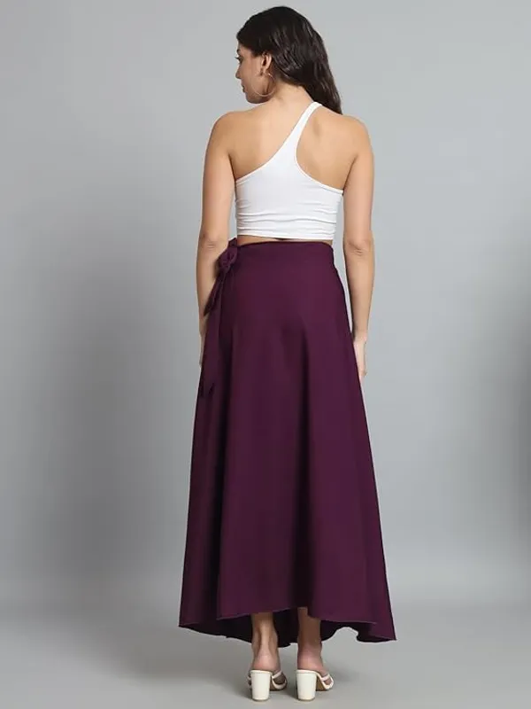 Wine_Long_Wrap_Around_Maxi_Skirt_|_Wear_Long_Skirt_For_Women