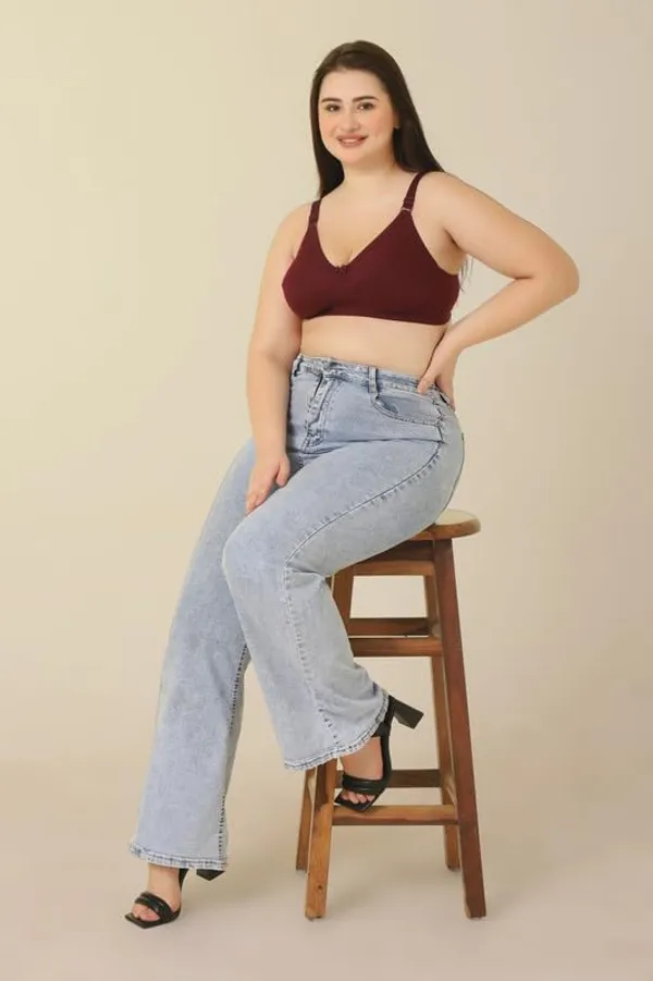 Maroon_Everyday_Non_Padded_Bra_Full_Support_Bra_Wirefree_Adjustable_Straps_Anti_Bacterial_For_Women