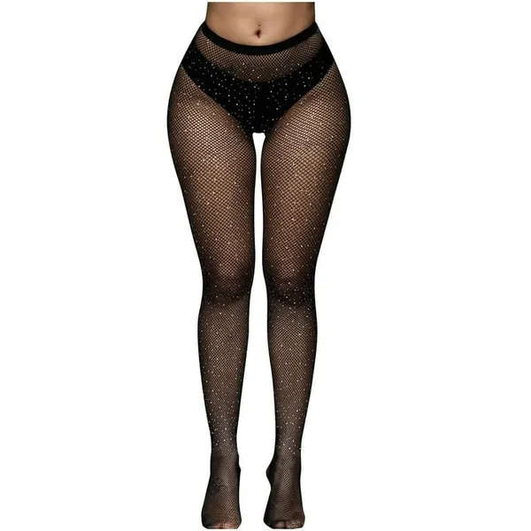 Black_Knitting_Net_Grid_Style_Free_Size_Stockings_|_High_Waist_|_Thigh_Length_|_Ankle_Length_Pantyhose_Tights_Fishnet_Stockings_For_Women