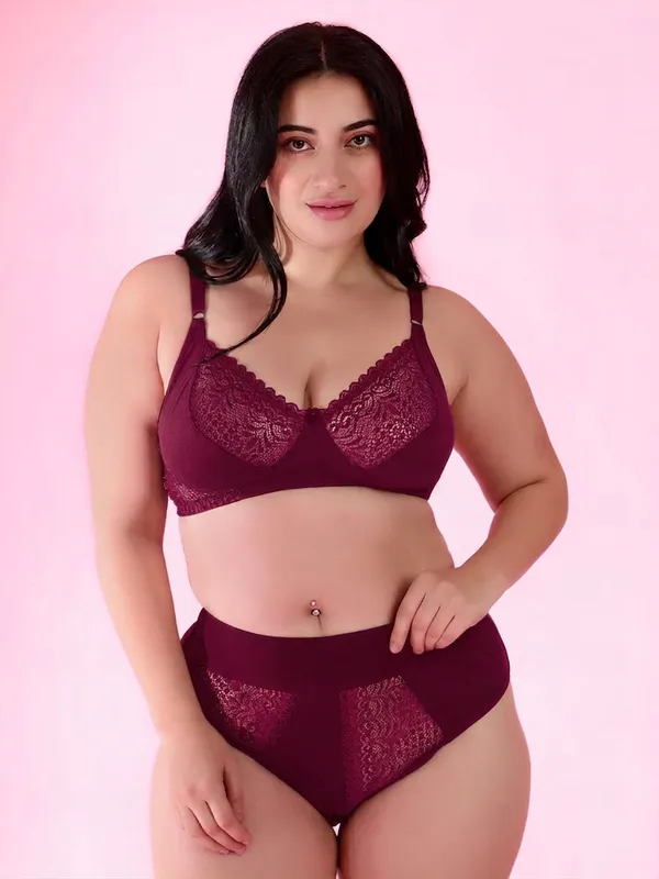 Gorgeous_Bridal_Honeymoon_Cotton_Designer_Bra_Panty_Set_Lace_Push_Up_Non-Wired_Solid_Lingerie_Lace_Bra_and_Hipster_50MM_Broad_Belt_Panty_Set_for_Women_and_Girls_Lingerie_Set
