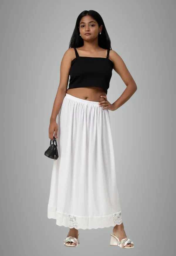 White_Hosiery_Petticoat_And_Inskirt_Underskirt_Cotton_Inskirt_Saree_Petticoats_For_Women