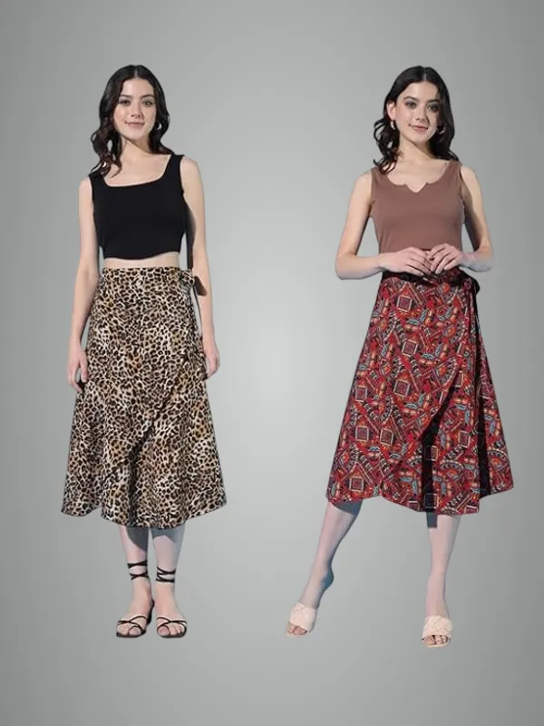 Cheetah_Maroon_Combo_Midi_Printed_Wrap_Around_Maxi_Skirt_|_Wear_Midi_Skirt_For_Women_(Pack_Of_2)