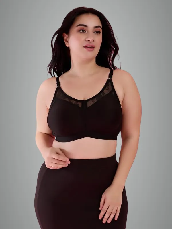 Black_Shaper_Non-Padded_Full_Coverage_Cup_Wire_Free_T-Shirt_Bra_For_Women