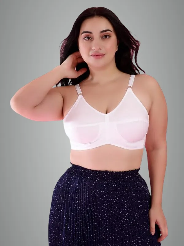 White_Cotton_Non-Padded_Wired_Regular_Bra_For_Women_Pack_Of_2