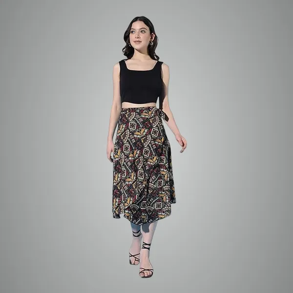 Black_Midi_Textured_Print_Wrap_Around_Skirt_|_Wear_Midi_Skirt_For_Women
