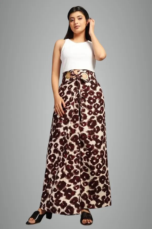 Brown_High-Waist_Cocktail_Wrap_Around_Maxi_Skirt_With_Brass_Ring_Tie-Up_Closure_|_Adjustable_Floor-Length_Saree_Drape_Inspired_Wrap_Skirt_For_Women