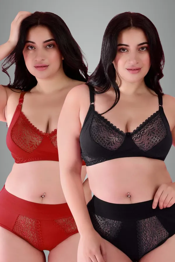Black_&_Red_Gorgeous_Bridal_Honeymoon_Cotton_Designer_Bra_Panty_Set_Lace_Push_Up_Non-Wired_Solid_Lingerie_Lace_Bra_And_Hipster_50Mm_Broad_Belt_Panty_Set_And_Lingerie_Set_For_Women_(Pack_Of_2)