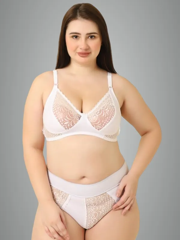 White_Gorgeous_Bridal_Honeymoon_Cotton_Designer_Bra_Panty_Set_Lace_Push_Up_Non-Wired_Solid_Lingerie_Lace_Bra_And_Hipster_50Mm_Broad_Belt_Panty_Set_And_Lingerie_Set_For_Women