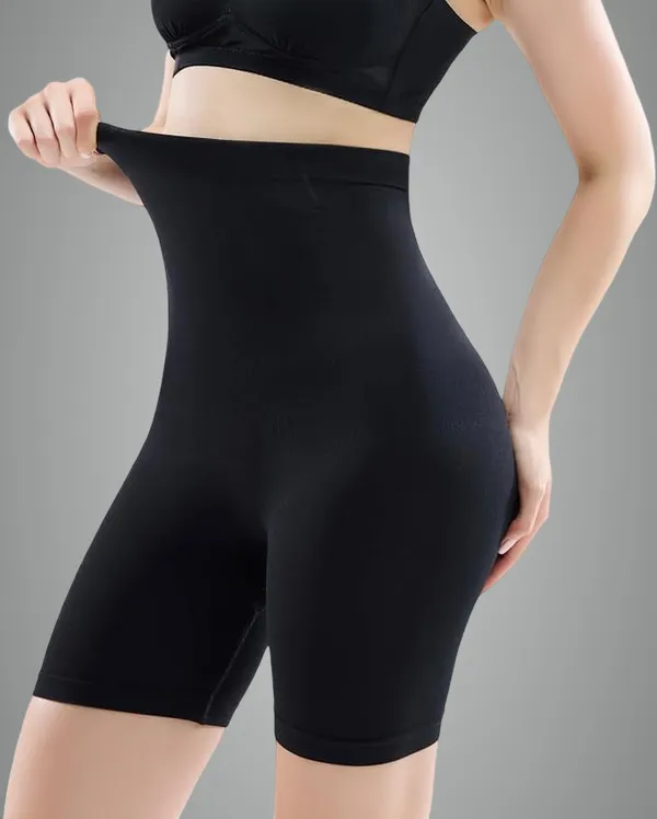 Black_Tummy_Tucker_Thigh_Shaper_Pant_Seamless_Shapewear_Bodycon_Dresses_Belly_Fat_Control_High_Waist_Tummy_Control_Slimming_Saree_Shapewear_For_Women