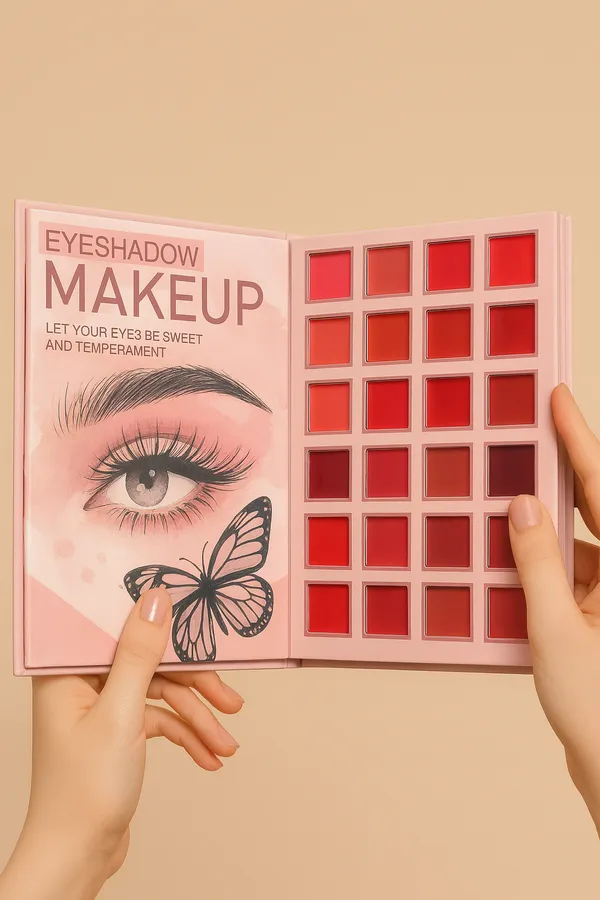 5in1_Makeup_Book_Palette_with_24_Eyeshadow,_24_Lip_Color,_12_Concealer_Cream,_6_Blush,_6_Highlighter_&_Eyebrow_Shades