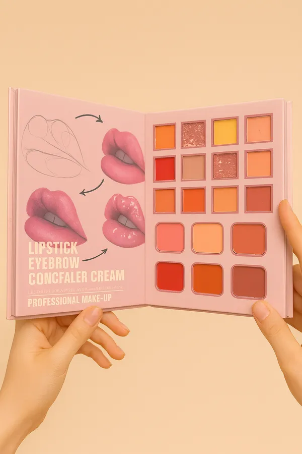 5in1_Makeup_Book_Palette_with_24_Eyeshadow,_24_Lip_Color,_12_Concealer_Cream,_6_Blush,_6_Highlighter_&_Eyebrow_Shades