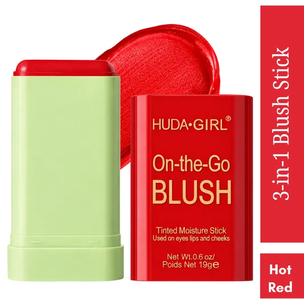 2in1_Lip_and_Cheek_Blush_Stick_for_Smooth_&_Flawless_Face_Makeup_-_Hot_Red