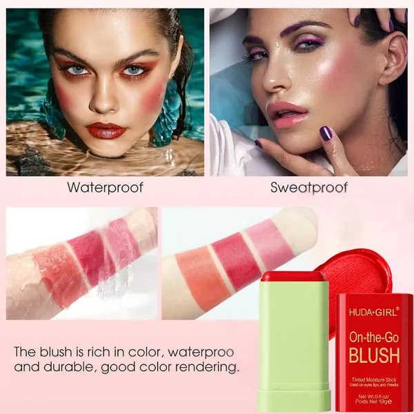 2in1_Lip_and_Cheek_Blush_Stick_for_Smooth_&_Flawless_Face_Makeup_-_Hot_Red