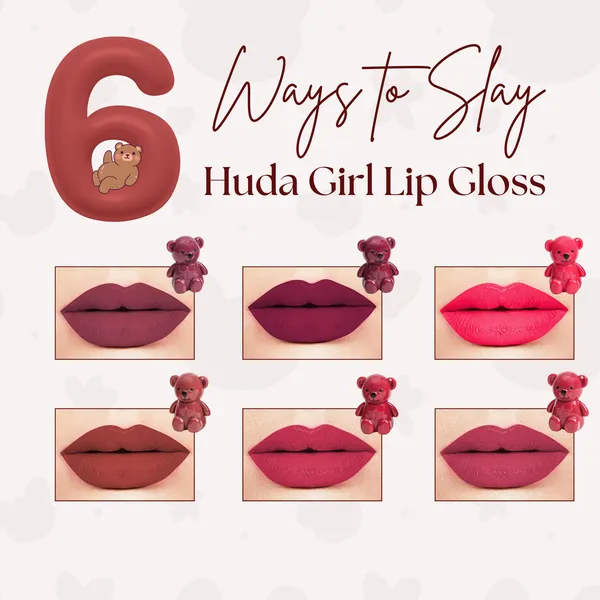 2in1_Lipstick_Keychains_-_6Pcs_Matte_Finish_Teddy_Bear_Shaped_Liquid_Lipsticks