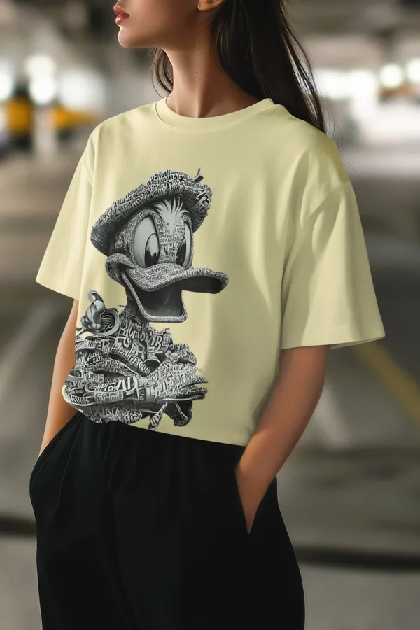 Beige_Dry_Fit_Cartoon_Classic_Oversized_T-Shirt_For_Unisex