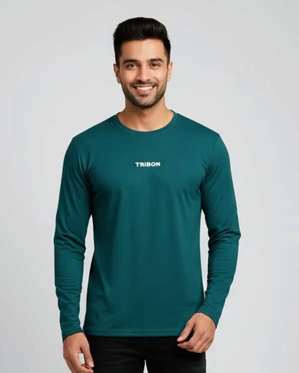 Teal_Green_Dry_Fit_Classic_Full_Sleeve_T-Shirt_For_Unisex