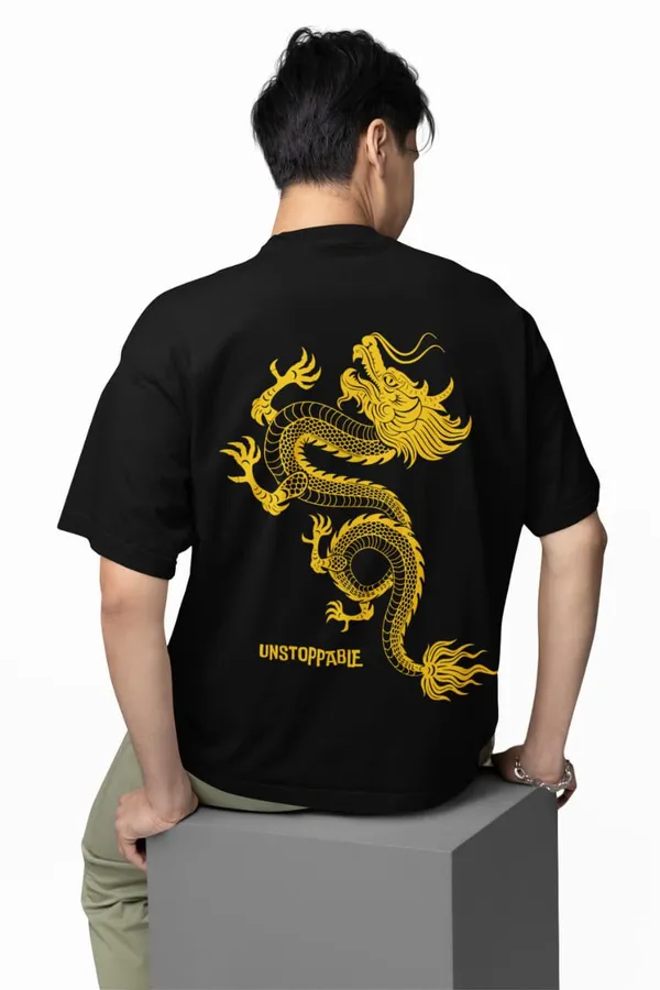 Black_Dry_Fit_Dragon_Series_Oversized_T-Shirt_For_Unisex