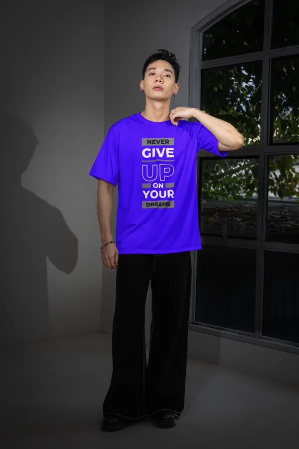 Royal_Blue_Dry_Fit_Motivation_Series_Oversized_T-Shirt_For_Unisex