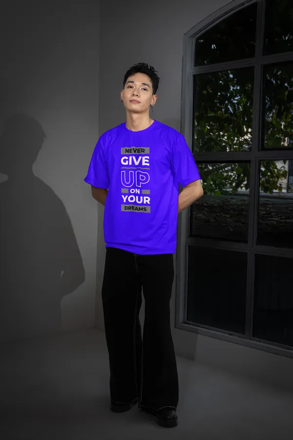 Royal_Blue_Dry_Fit_Motivation_Series_Oversized_T-Shirt_For_Unisex