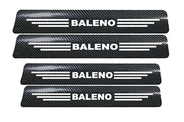 Vitior®_Carbon_Fiber_Door_Sill_Protector_for_Baleno,_Set_of_4,_Anti-Scratch_Protection