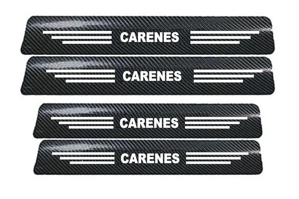 Vitior®_Carbon_Fiber_Door_Sill_Protector_for_Carens,_Set_of_4,_Anti-Scratch_Protection