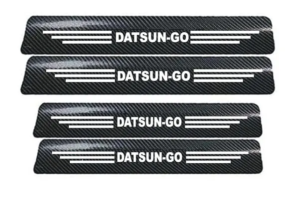 Vitior®_Carbon_Fiber_Door_Sill_Protector_for_Datsun-Go,_Set_of_4,_Anti-Scratch_Protection